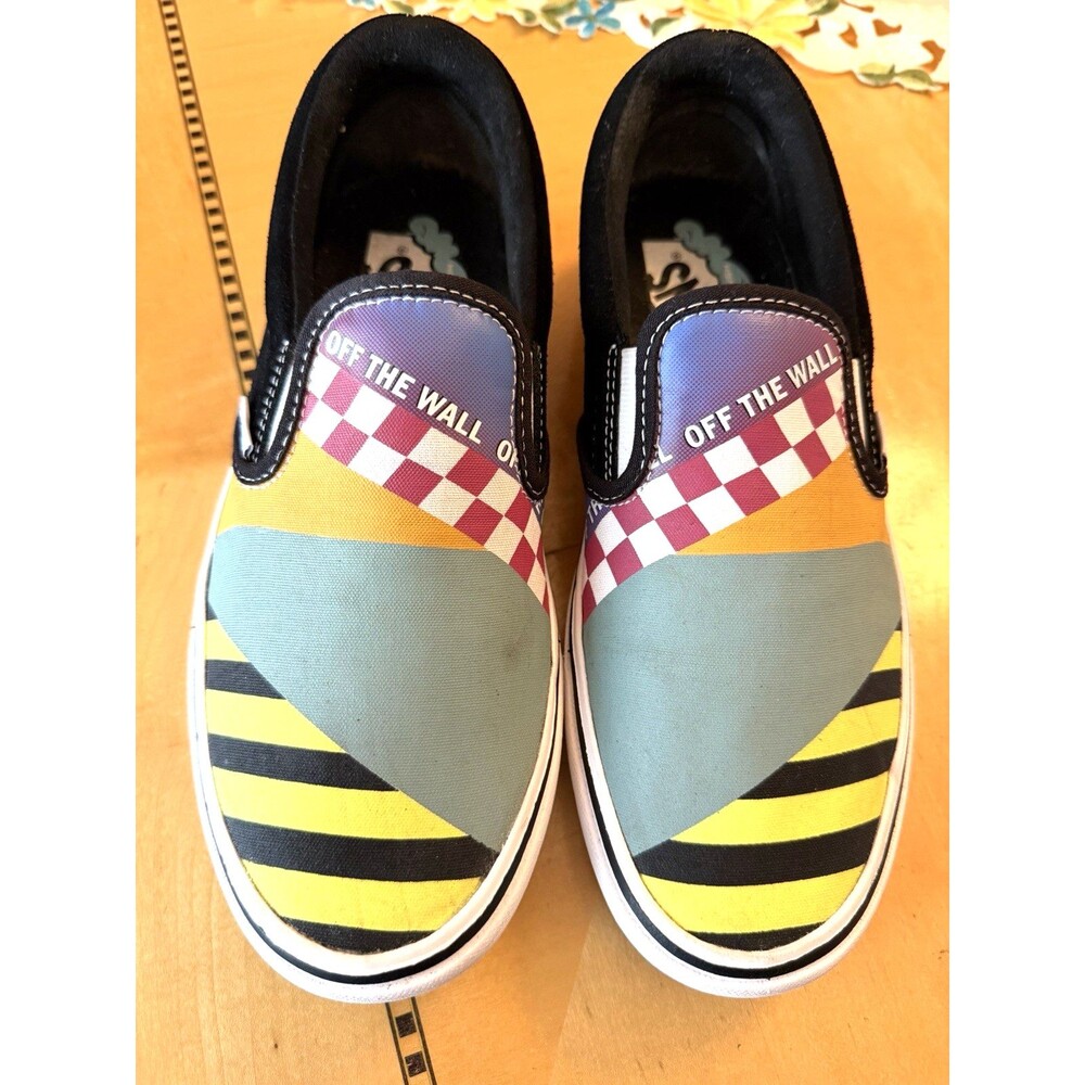 Vans Off The Wall ComfyCush Mash Up Slip On M7.5/W 9 Canvas Sneaker Shoe Color